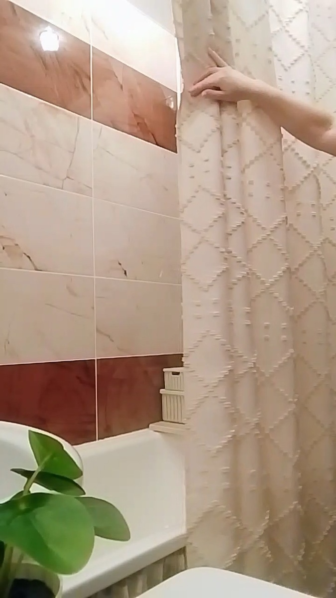 Тканевая штора с Ozon. Узор ромбик с бахромой. Арт. 1969412332