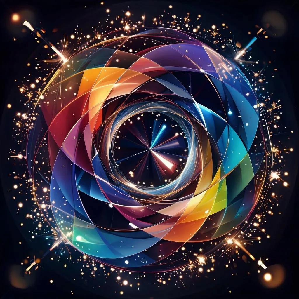 Калейдоскоп событий. Сгенерировано в GigaChat по запросу автора. Для иллюстрации статьи. И просто красиво.