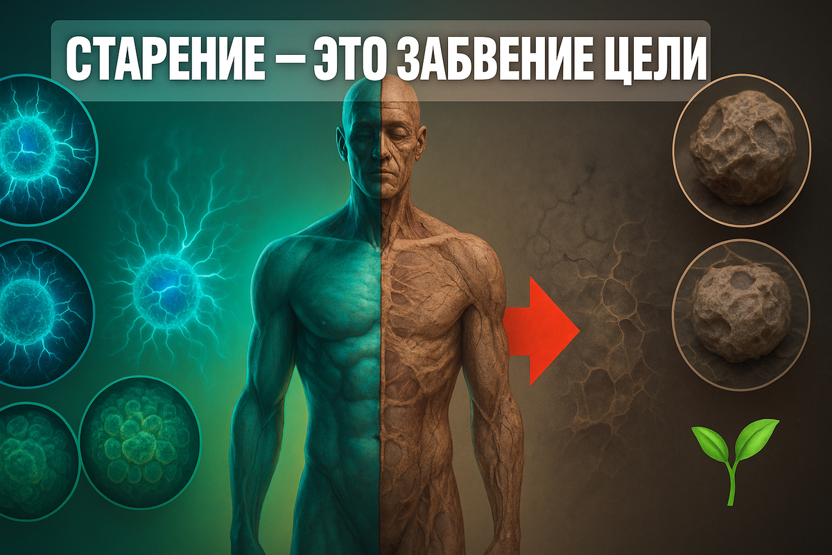 Старение — это утрата цели клетками живого организма. И если так, то старение можно повернуть вспять
