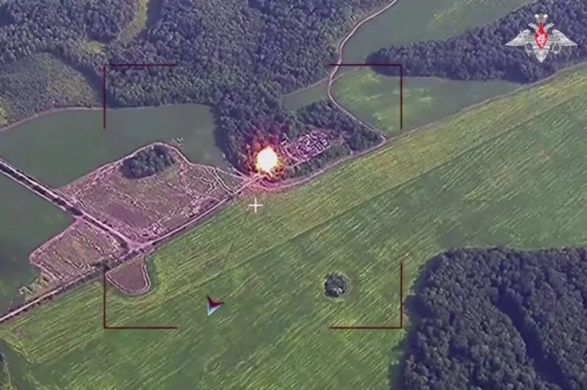    Уничтожение «Искандером» установки IRIS-T под Сумами.