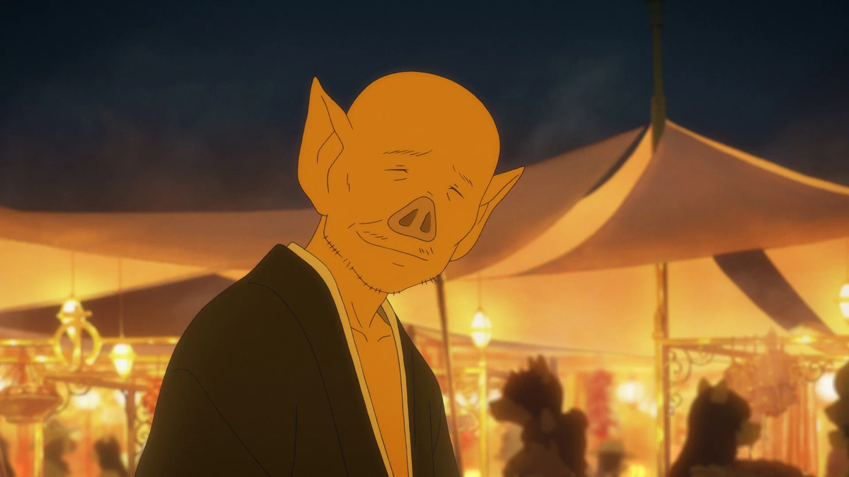 Кадр из аниме «Ученик чудовища»