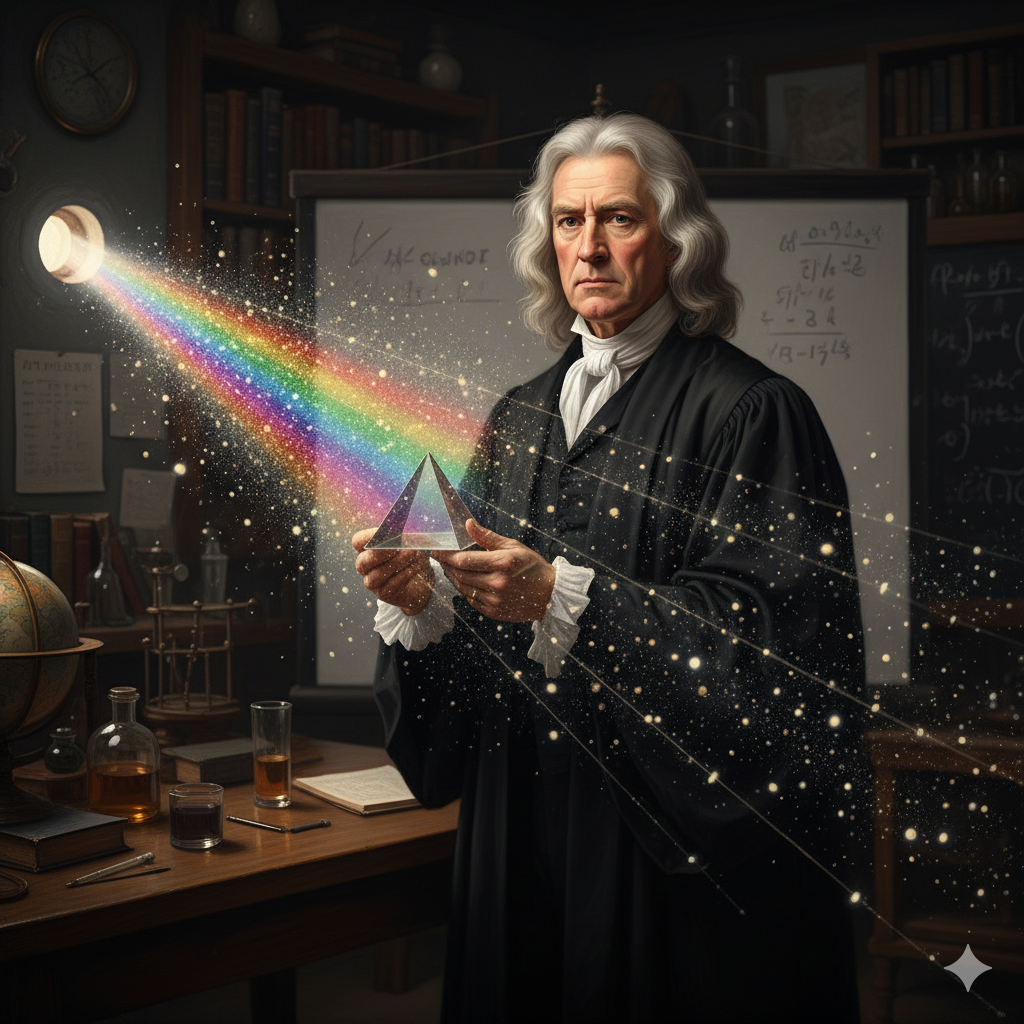 "Кажется спектр не с той стороны, опять ИИ напутал" (Сэр Исаак Ньютон)