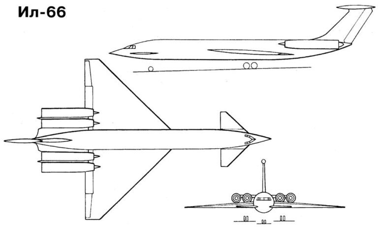 Существующий чертёж Ил-66