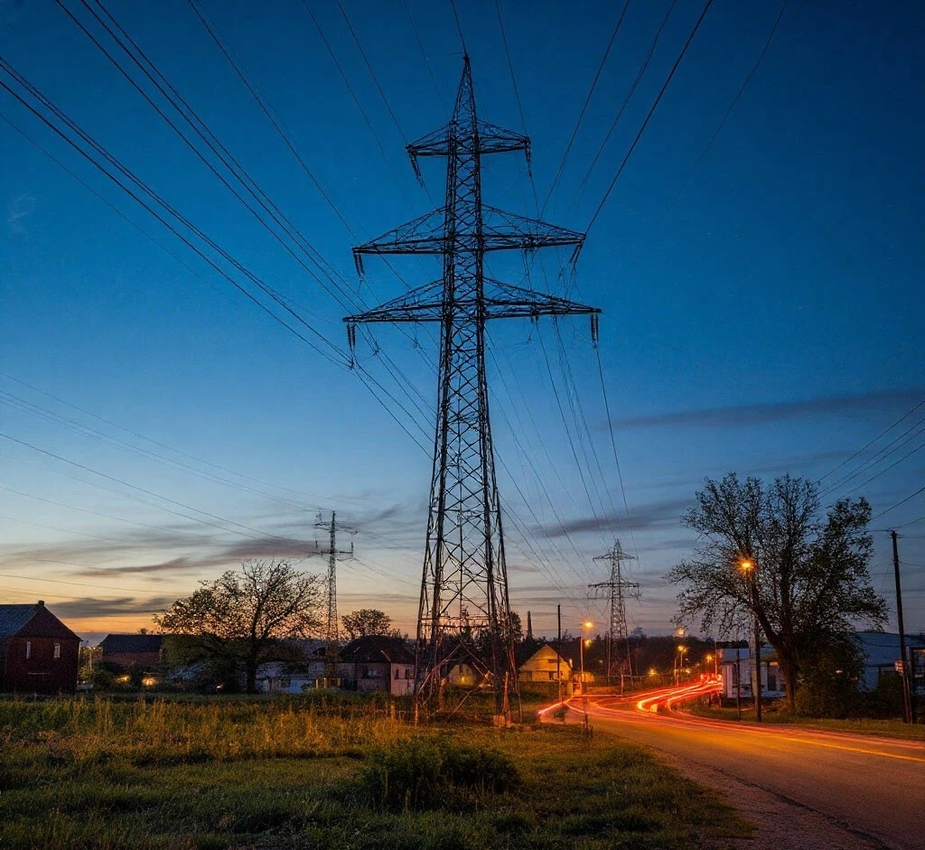 Высоковольтные провода.