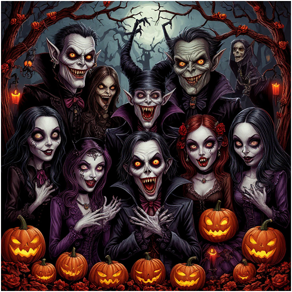 Сгенерировано ИИ- вампиры, упыри, и вурдалаки, только ои мифология?!