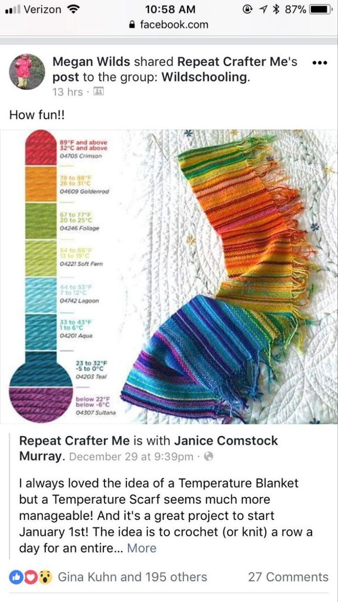 Если сложно вязать плед - попробуйте начать с шарфа