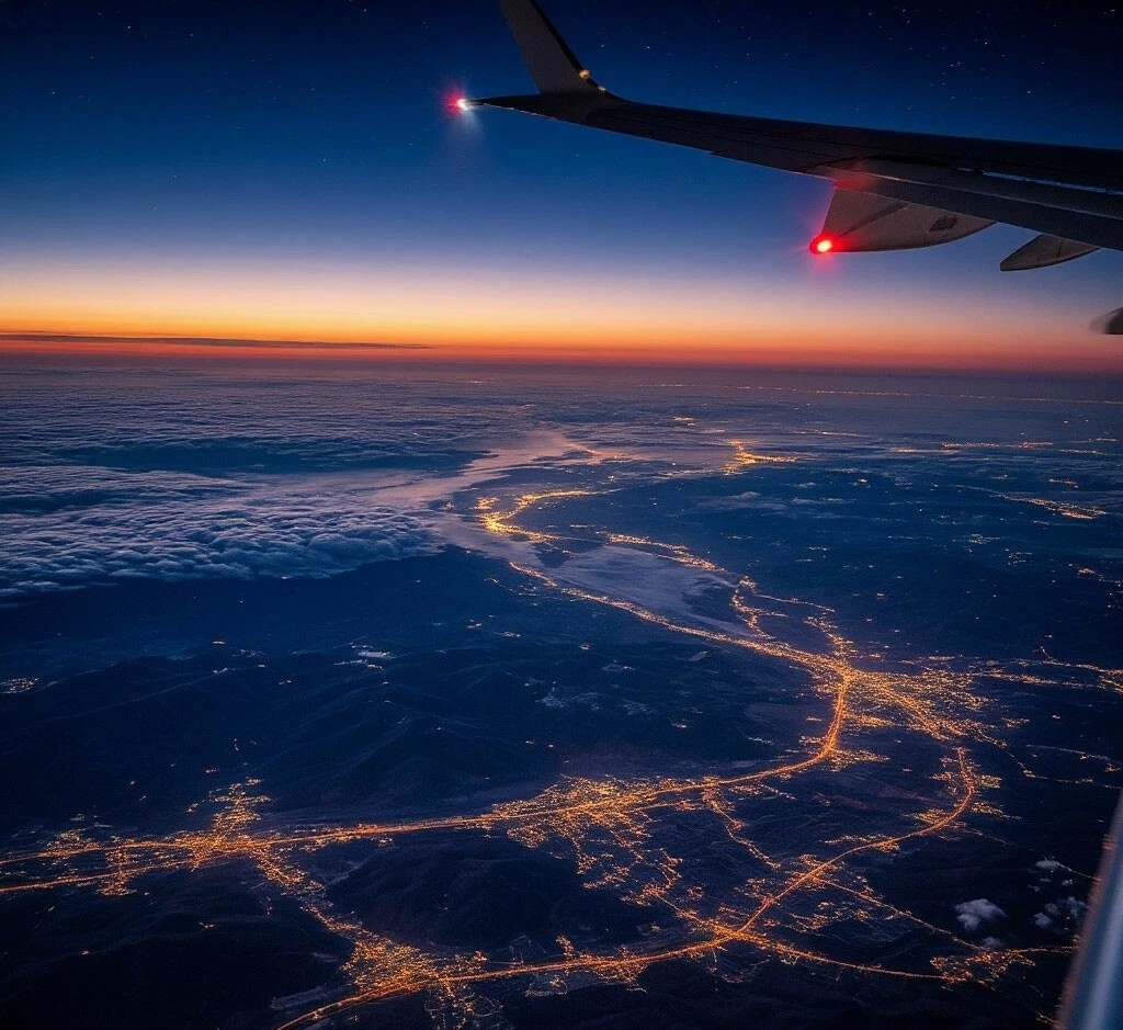 Земля, вид с самолёта.