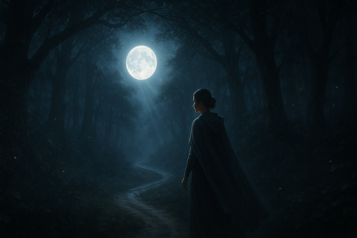 Под светом Луны путь становится видимым: шаг за шагом вы входите в новый лунный месяц, где лишнее уйдёт, а нужные двери откроются. Сказочный лес напоминает: расклад рун подскажет, куда направить силу намерения.
