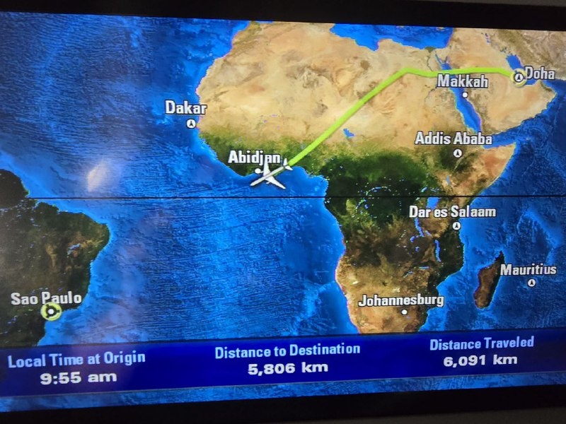 Карта нашего полёта