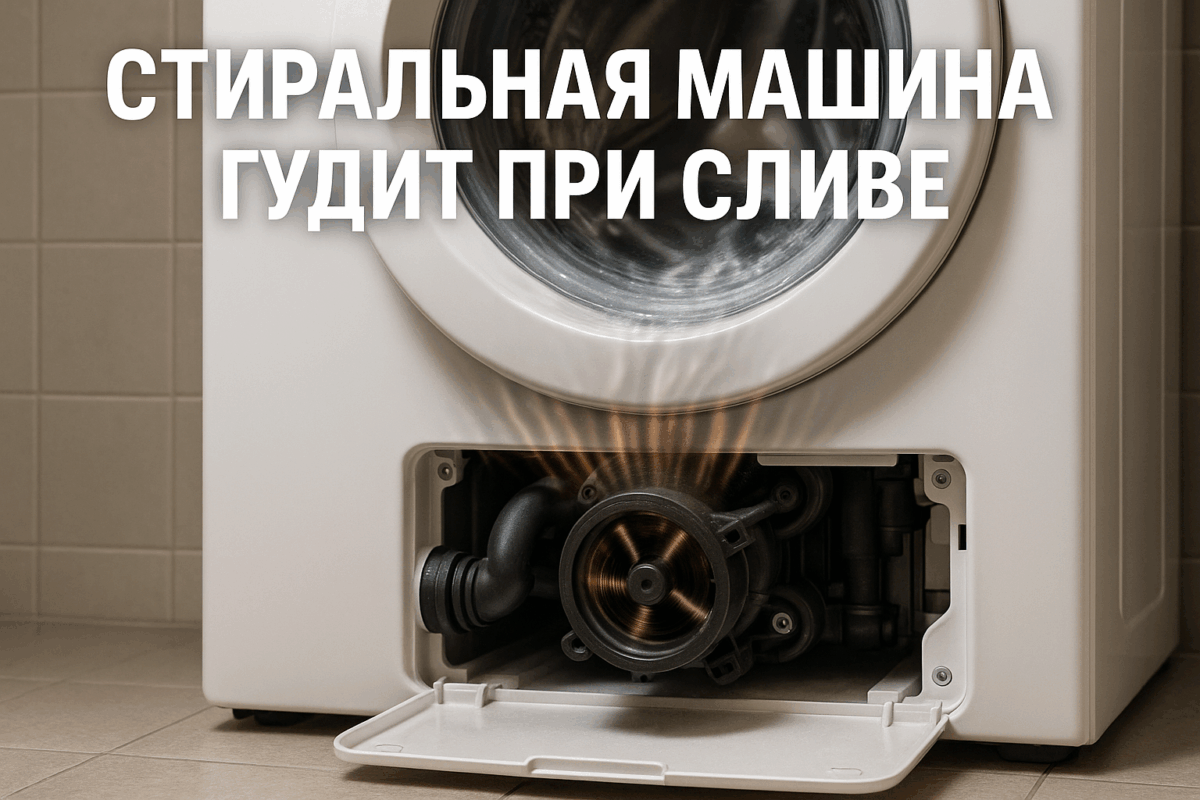    Стиральная машина гудит при сливе — что сломалось Михаил Юрьевич