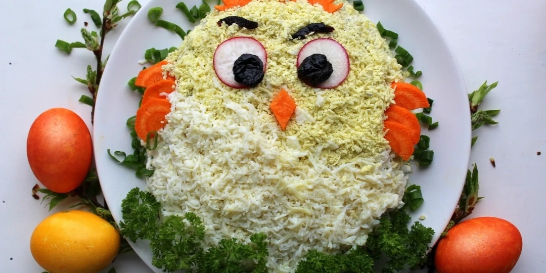 Вкуснейший салат "Озорной цыплёнок". Готовим на праздничный стол.