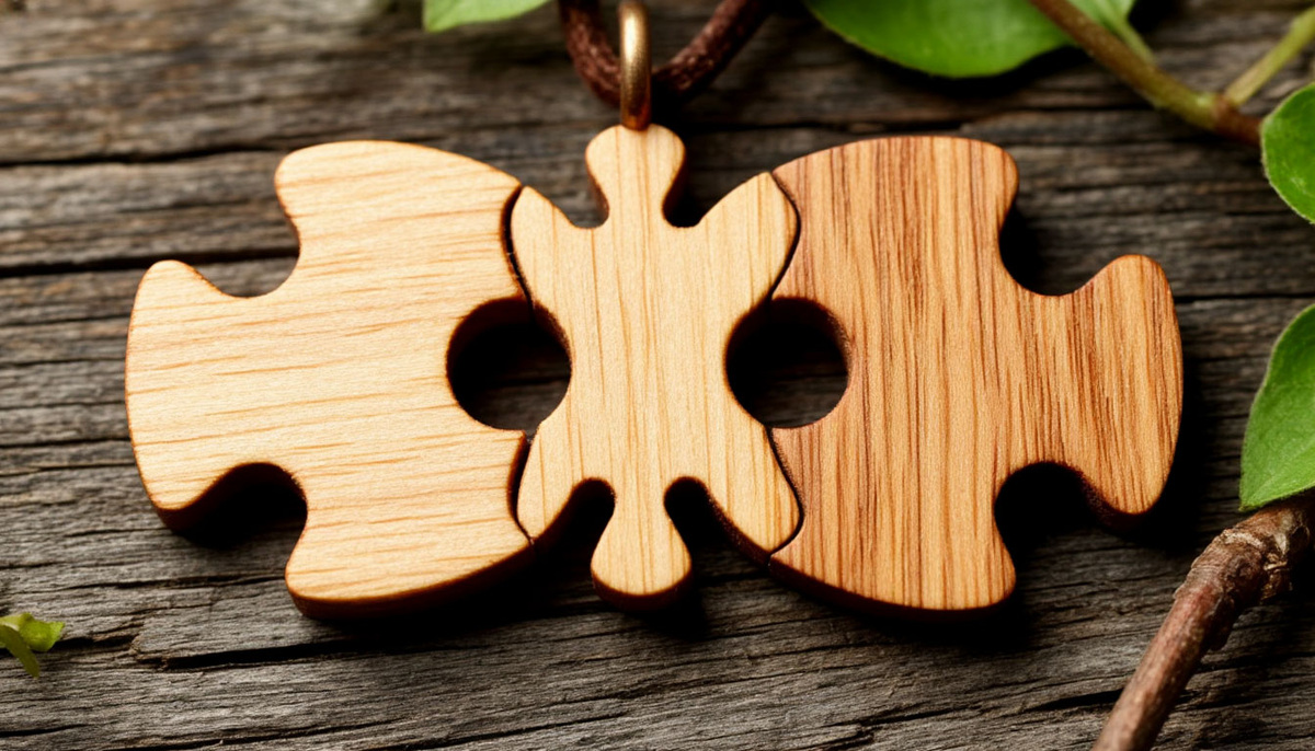 амулет скрепленный пазлами