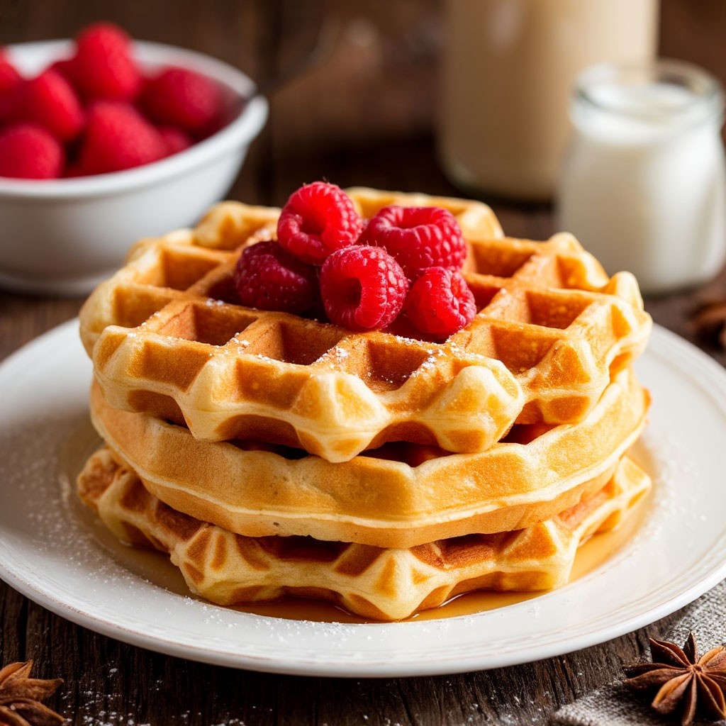 Нежные и ароматные вафли на кефире 🥐