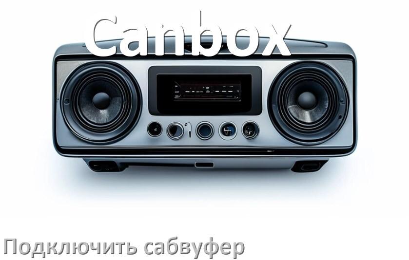
Как к магнитоле Canbox подключить сабвуфер без усилителя и настроить