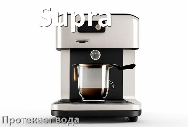 
Почему течёт вода в кофемашине Supra и протекает в поддон снизу