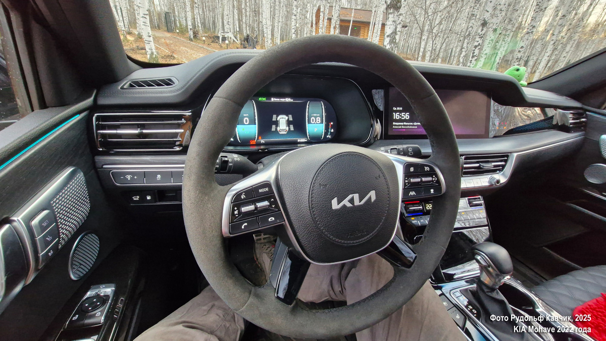 KIA Mohave 2022 Черный Мах, Premium Alcantare. Фото автора. 