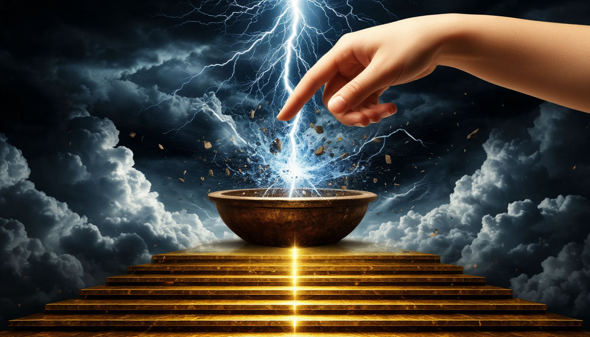 Визуальная метафора алхимического преобразования восприятия. 