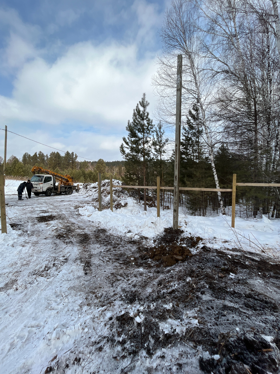 Столб установлен!