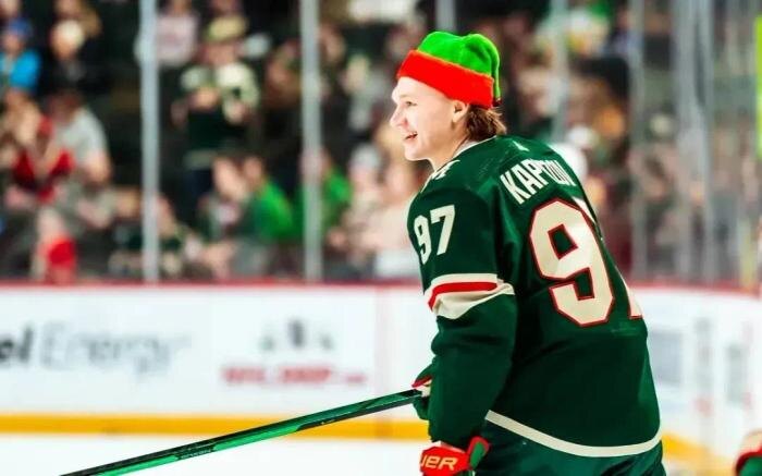 Кирилл Капризов. Обложка © Пресс-служба ХК «Миннесота»