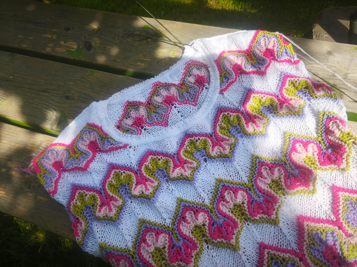 Процесс Сказки, обработка горловины