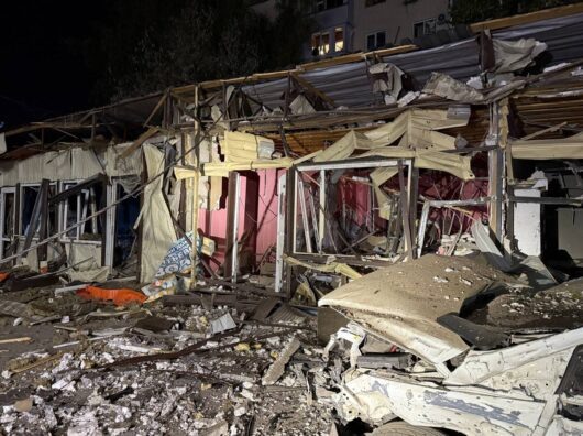    последствия атаки БПЛА в Батайске // фото: телеграм-канал Юрия Слюсаря