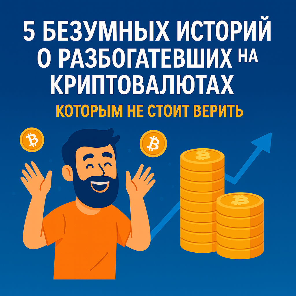 5 безумных историй о разбогатевших на криптовалютах, которым не стоит верить