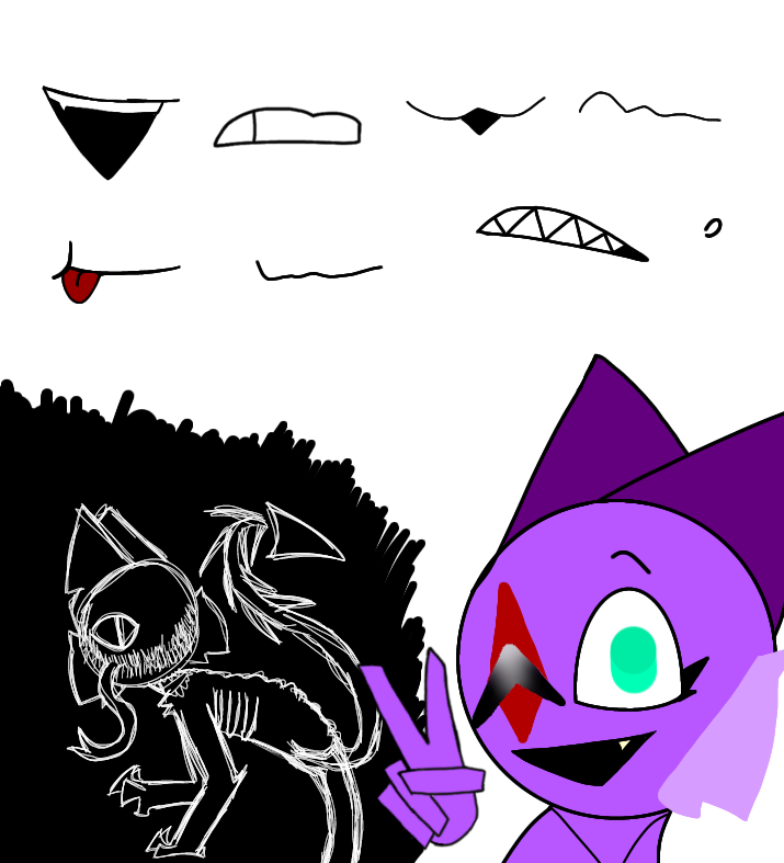 У хоррор Алимяу задние ноги как паучьи лапы