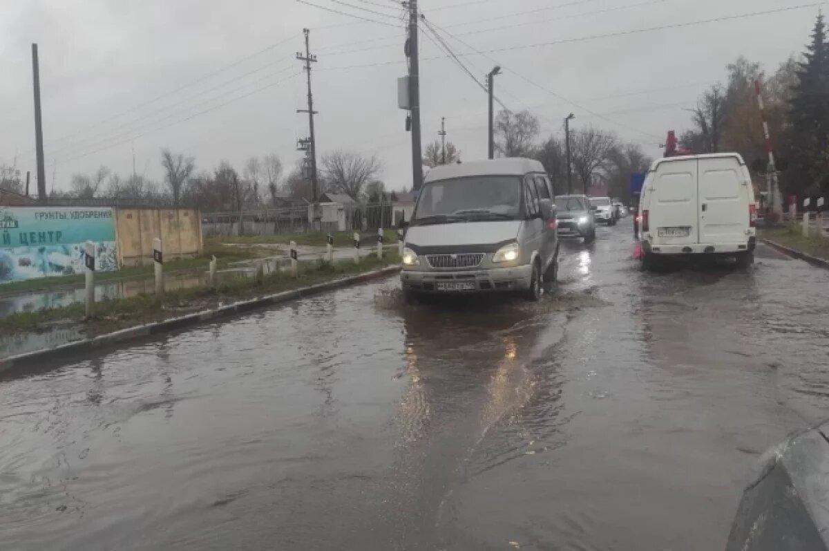    Локальные подтопления зафиксировали в Пролетарском районе Тулы