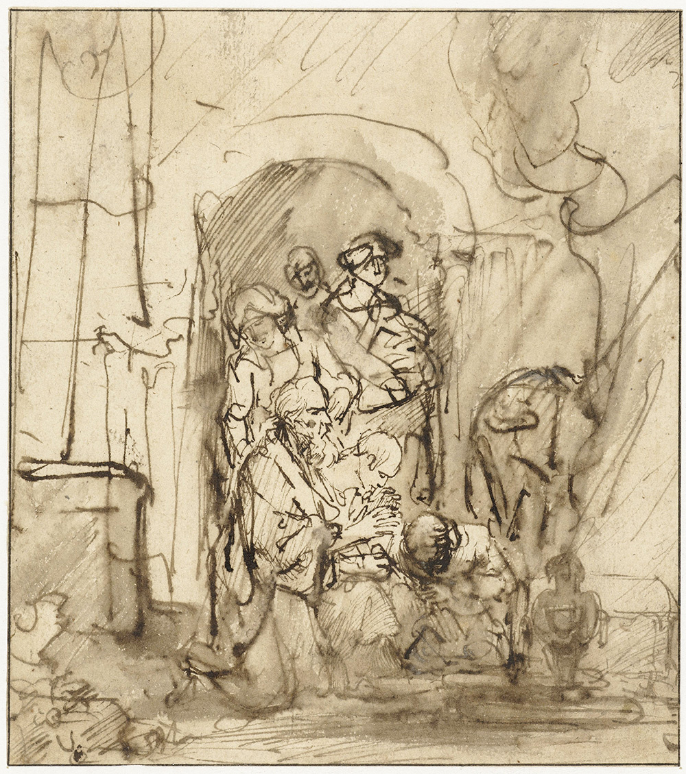 Ангел покидает семью Товита, 1640-1645