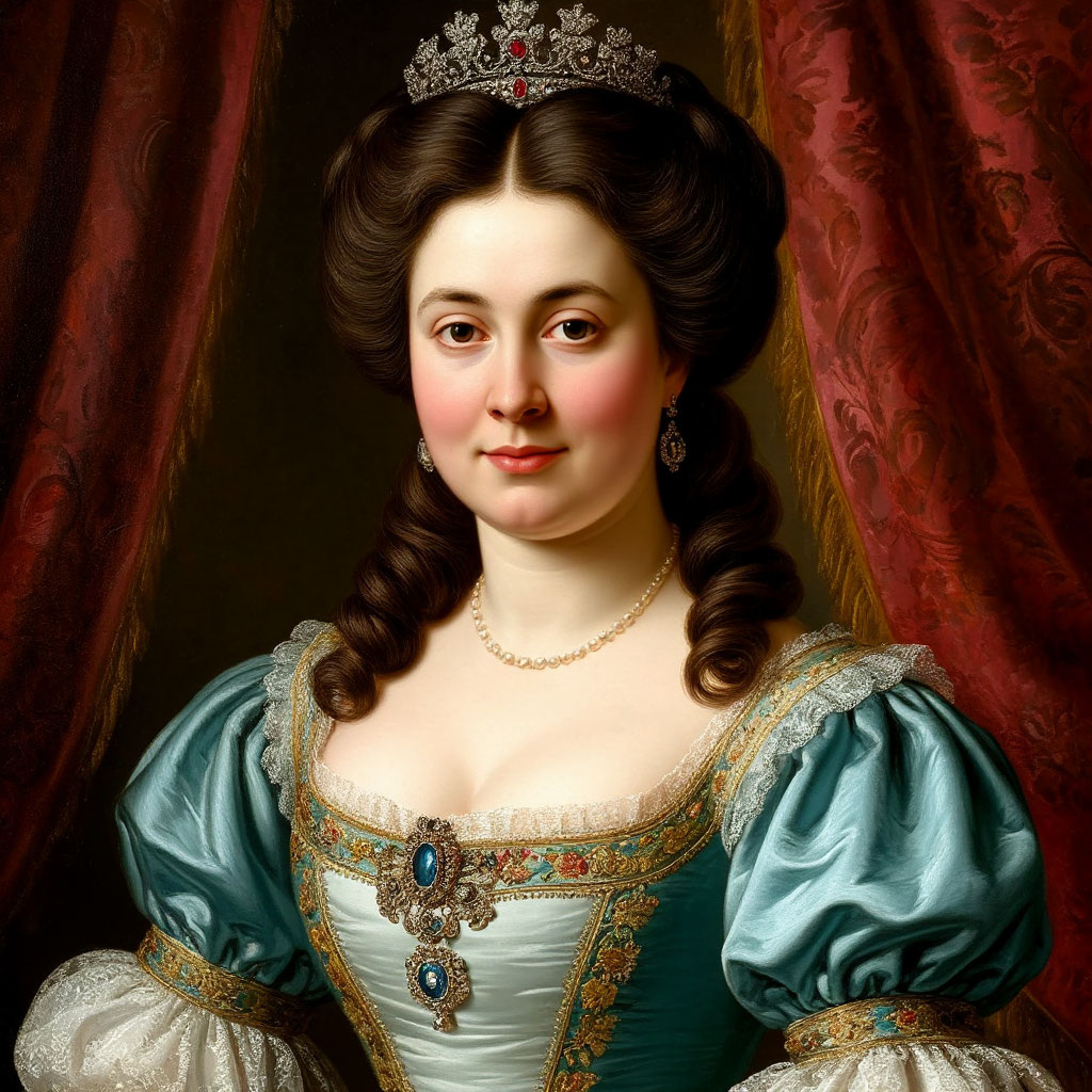 Екатерина I (образ создан нейросетью на основе исторических изображений)