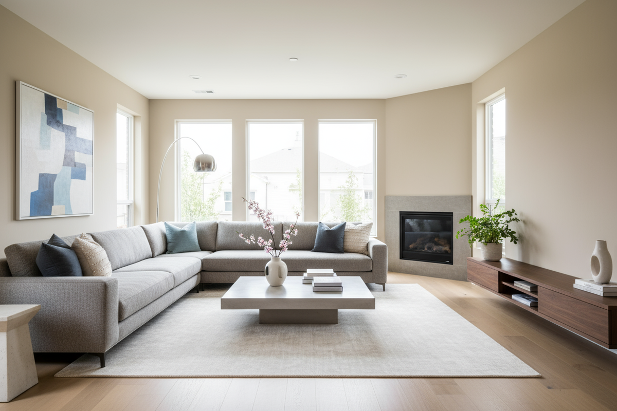 Уютный интерьер в комнате с качественной шумоизоляцией