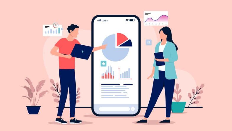 Человек, эффективно управляющий временем с помощью смартфона и приложений для продуктивности. (kumospace.com)