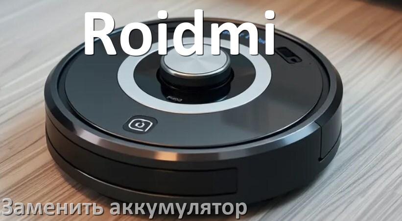 
Как у робота пылесоса Roidmi заменить аккумулятор и поменять батарею