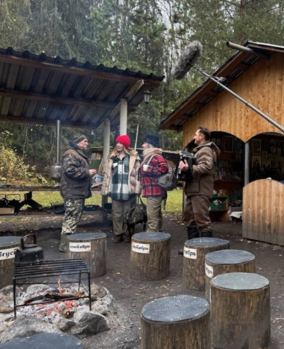 Кадр со сьемок шоу