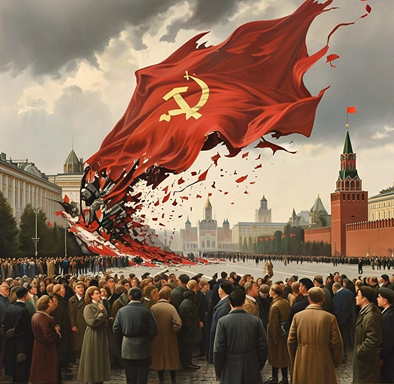 Крушение страны Советов, источник: @gigachat.