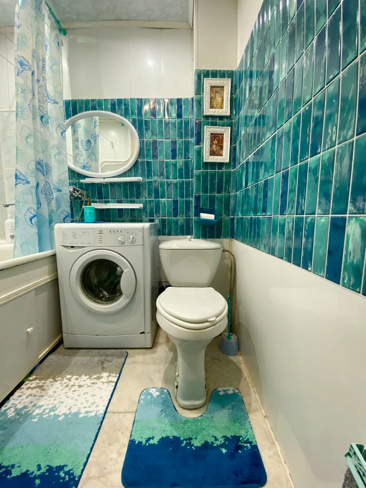 Ванная со стеновыми панелями Аквамарин (арт. ВБ 414482908 / Озон 2162740507 / Я.Маркет 4422051879)