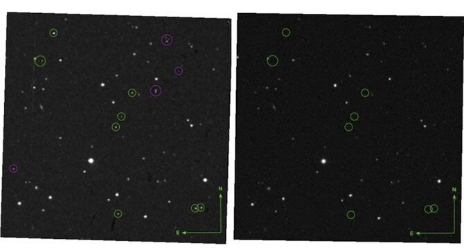 Временные объекты, вращающиеся вокруг Земли в 1950 году, за семь лет до запуска первого спутника