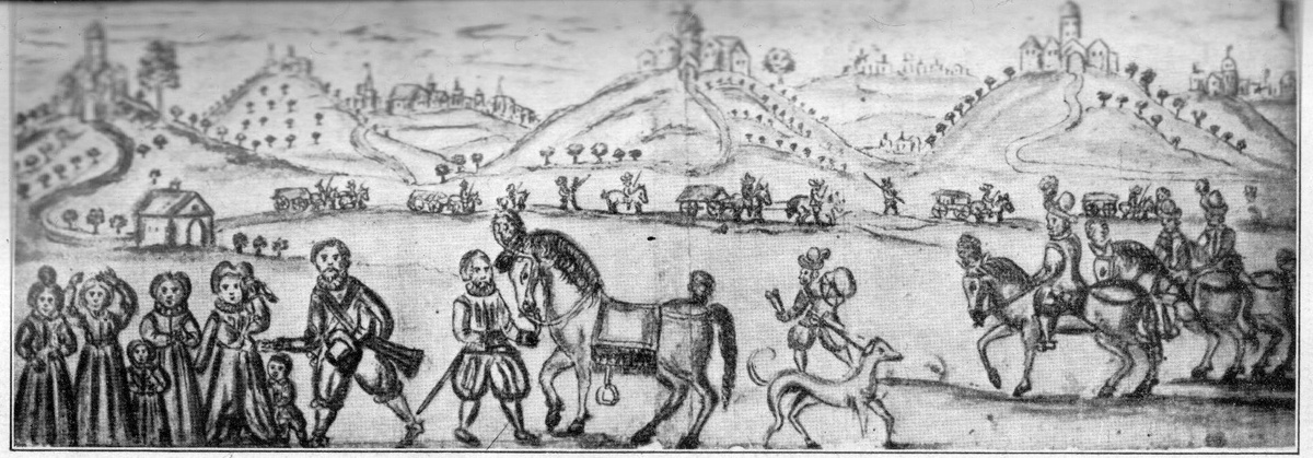 Прощание графа Глейхена с семьёй (копия с гобелена)