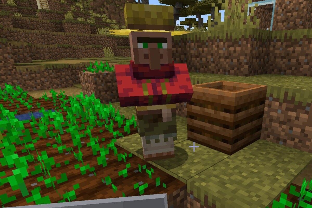 Торговля с жителями поможет получить еду, броню, оружие, карты и многое другое. Источник: скриншот игры Minecraft / Microsoft📷
