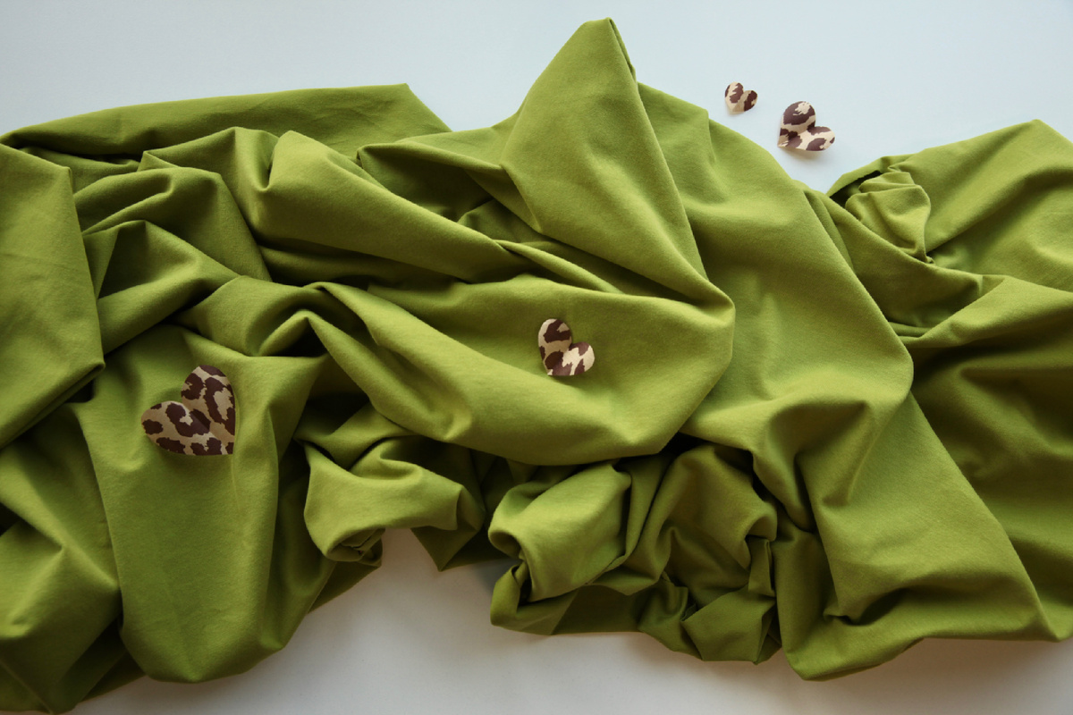 Кулирная гладь в оттенке «лемонграсс» из ассортимента Тканель