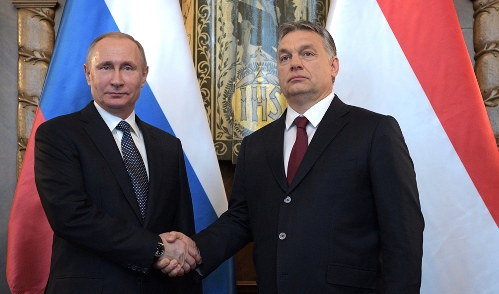    Одна из встреч президента РФ Владимира Путина и премьер-министра Венгрии Виктора Орбана. Фото: официальный сайт Кремля