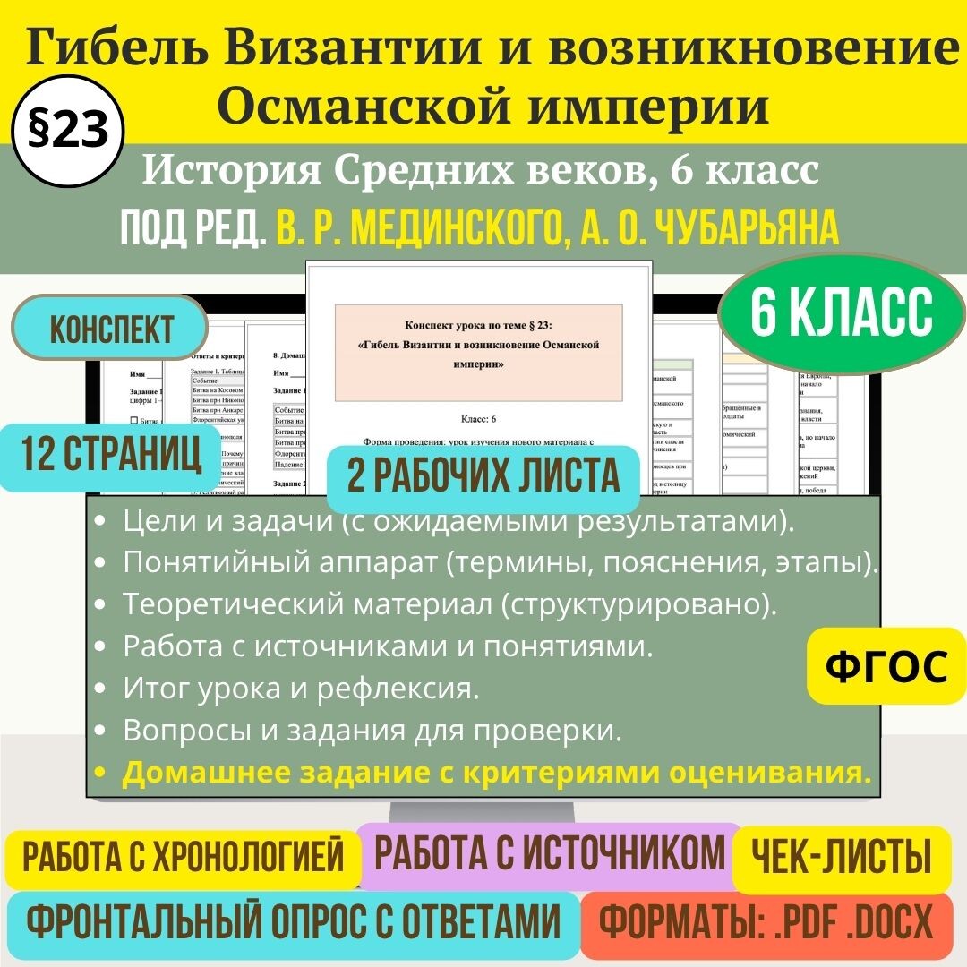 коллаж автора Гибель Византии и возникновение Османской