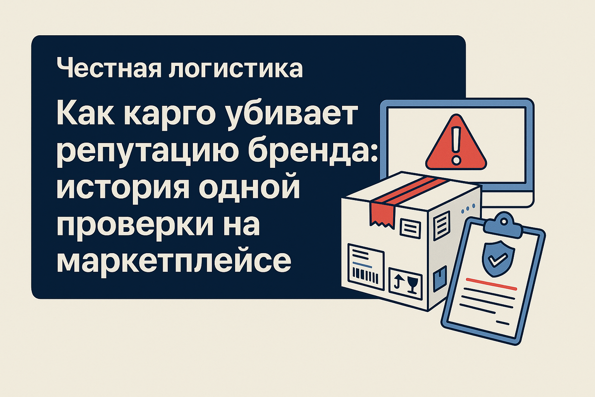 Как карго убивает репутацию бренда: история одной проверки на маркетплейсе