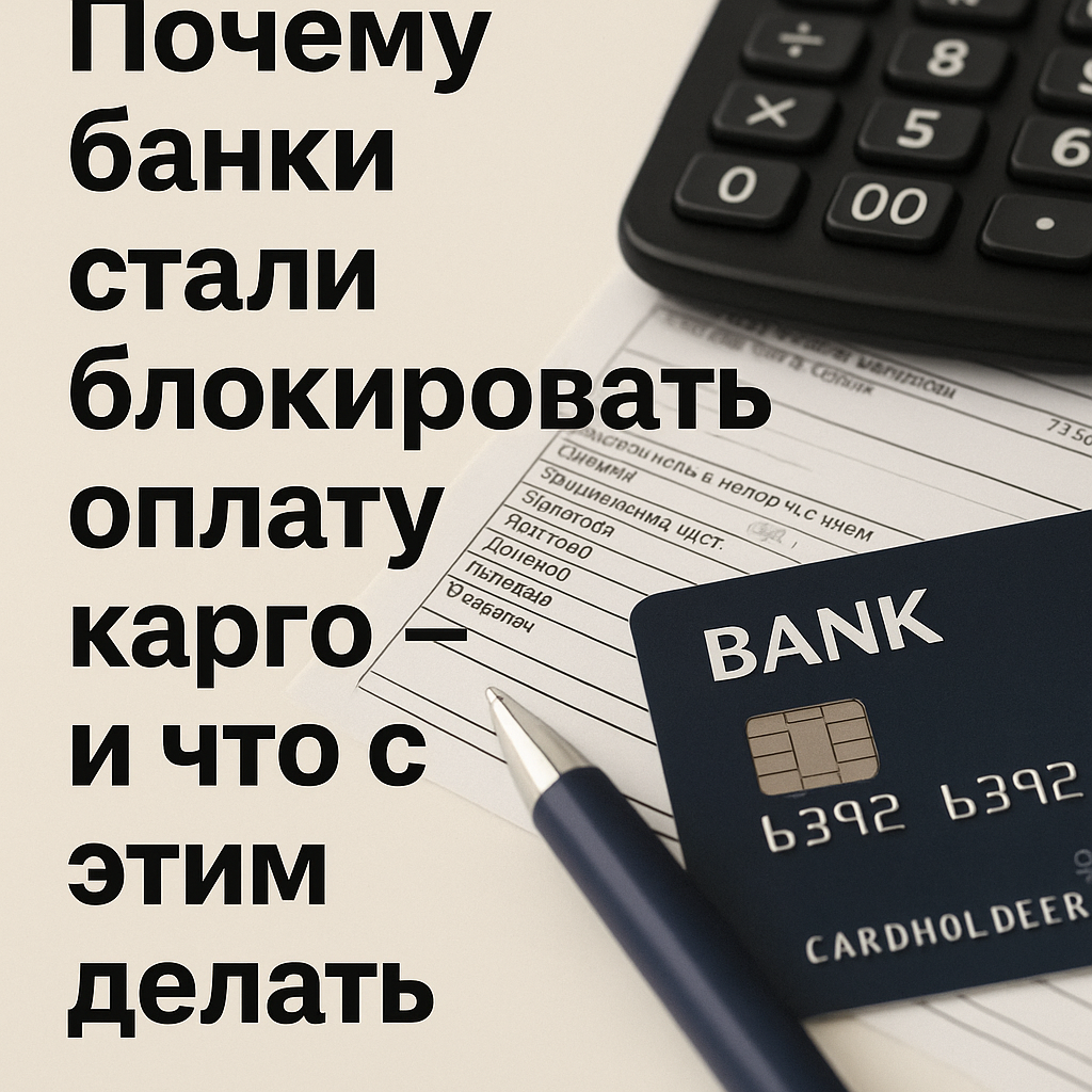 Почему банки стали блокировать оплату карго — и что с этим делать