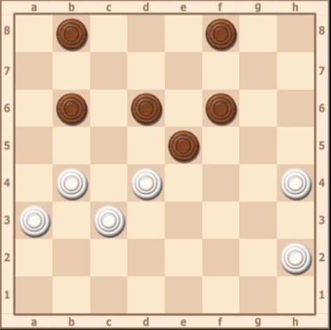 1.G5 2...A5 3.E7 C7 4...D6 X