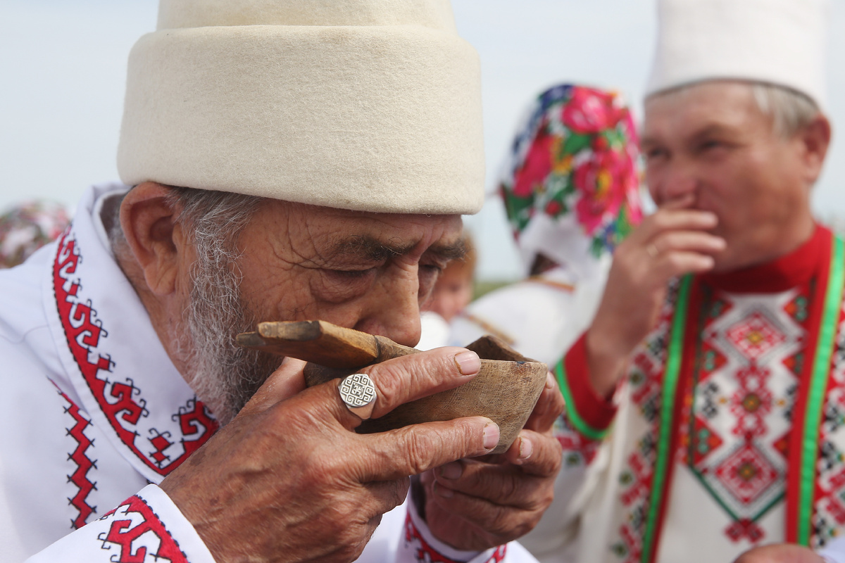 Традиционный марийский праздник почитания святого Акпатыра. Фотография: Егор Алеев / ТАСС