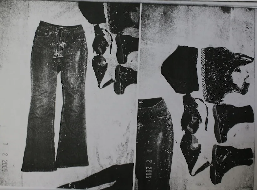 Одежда убитых девушек. Фото: Книга «Ловцы банд. Место встречи...»