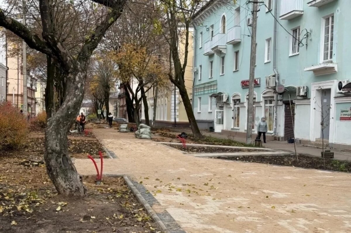    Глава Смоленска оценил ремонт улицы Докучаева