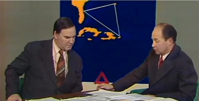 Кадр из телевизионной передачи "Очевидное-невероятное" 13.11.1976 года используется в информационных целях. Права принадлежат правообладателю. 