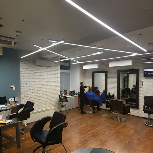 Вариант освещения парикмахерской 